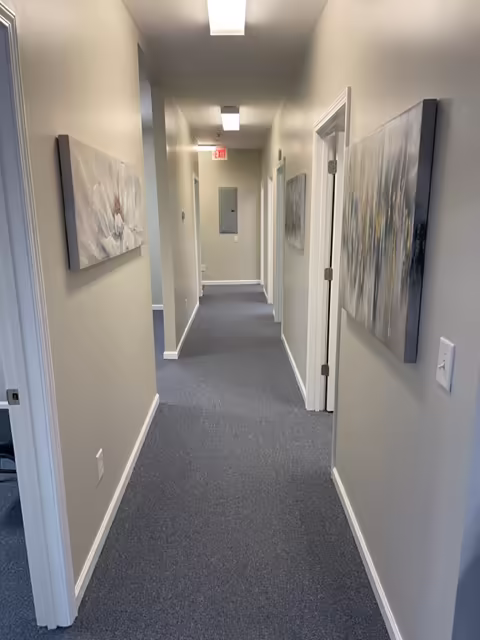 Hallway to the treatment rooms